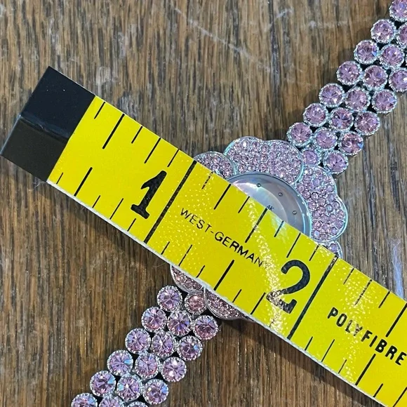 Anne Klein Rhinestone Pink Silver Watch - Picture 9 of 10